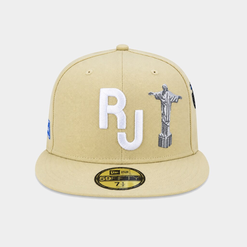 Boné New era Cidade Do Rio De Janeiro Aba Reta Fechado 59Fifty Fitted Core
