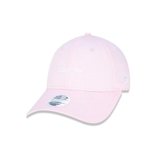 Boné New Era Feminino 9FORTY Thank You - Rosa Menor preço em Boné New Era Feminino 9FORTY Thank You - Rosa