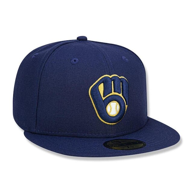 Boné New Era Milwaukee Brewers Aba Reta Fitted