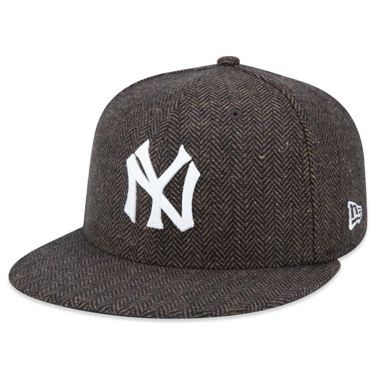 Menor preço em Boné New Era MLB New York Yankees 59FIFTY Aba Reta Fitted