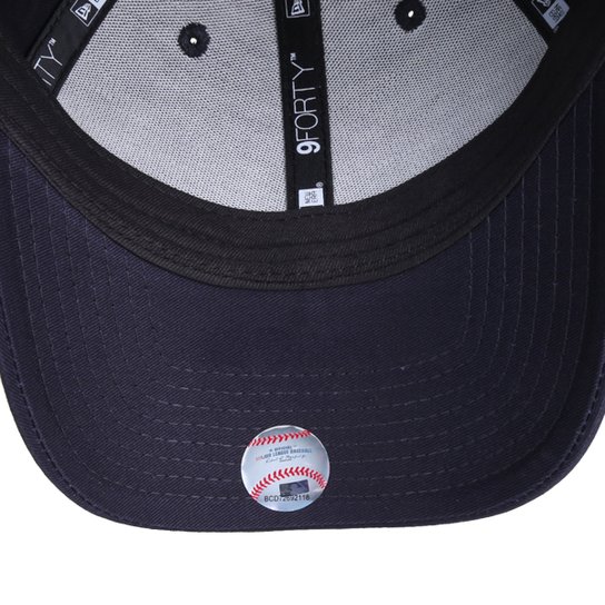 Boné New Era MLB New York Yankees Aba Curva Snapback 940 Mini Logo - Marinho