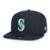 Boné New Era MLB Seattle Mariners Game Aba Reta Strapback - Azul