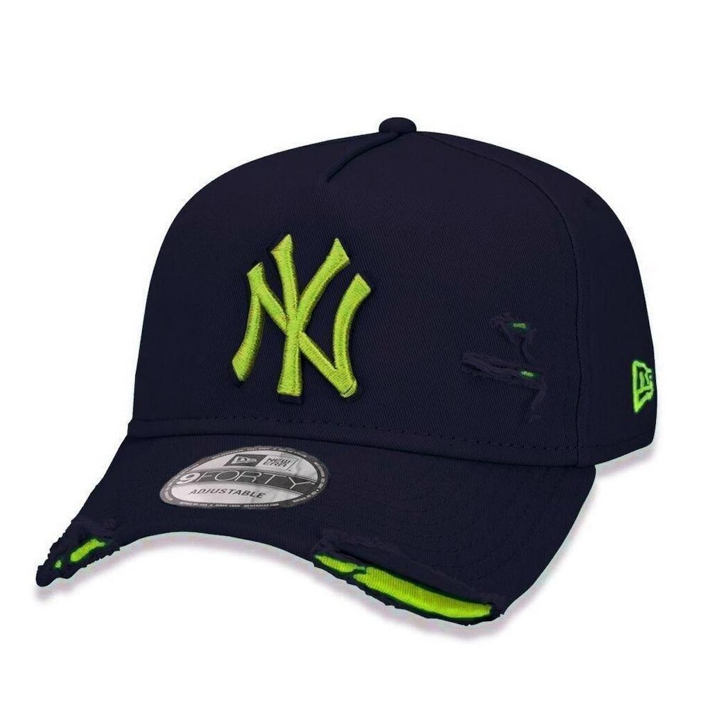Boné New Era New York Yankees 940 A-Frame Damage Destroyed Aba Curva