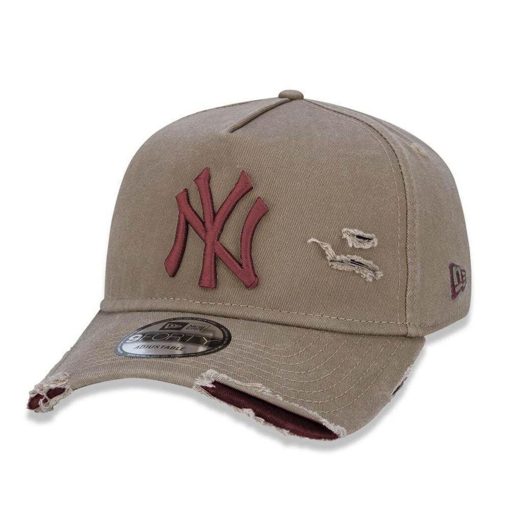 Boné New Era New York Yankees 940 A-Frame Damage Destroyed Aba Curva
