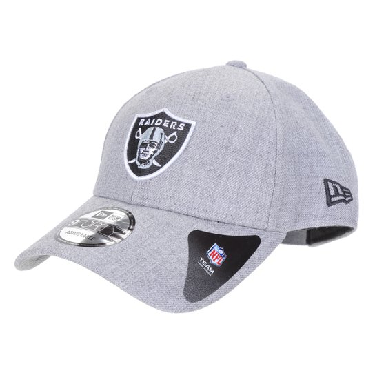 Boné New Era NFL Las Vegas Raiders Aba Curva Strapback College Logo 9Forty - Mescla