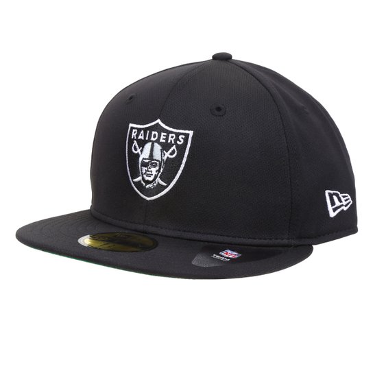 Boné New Era NFL Oakland Raiders Reborn Team Aba Reta - Preto