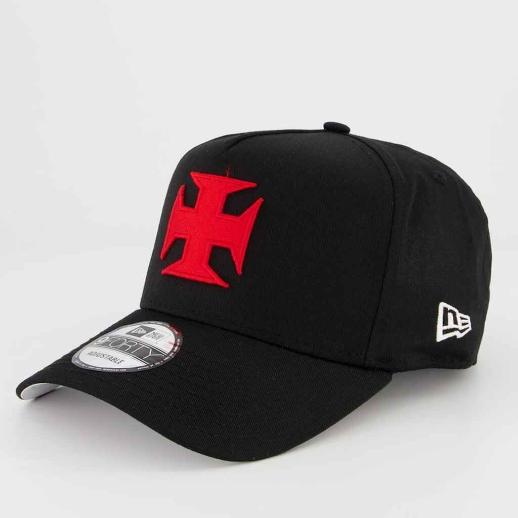 Boné New Era Vasco 940 Logo Preto