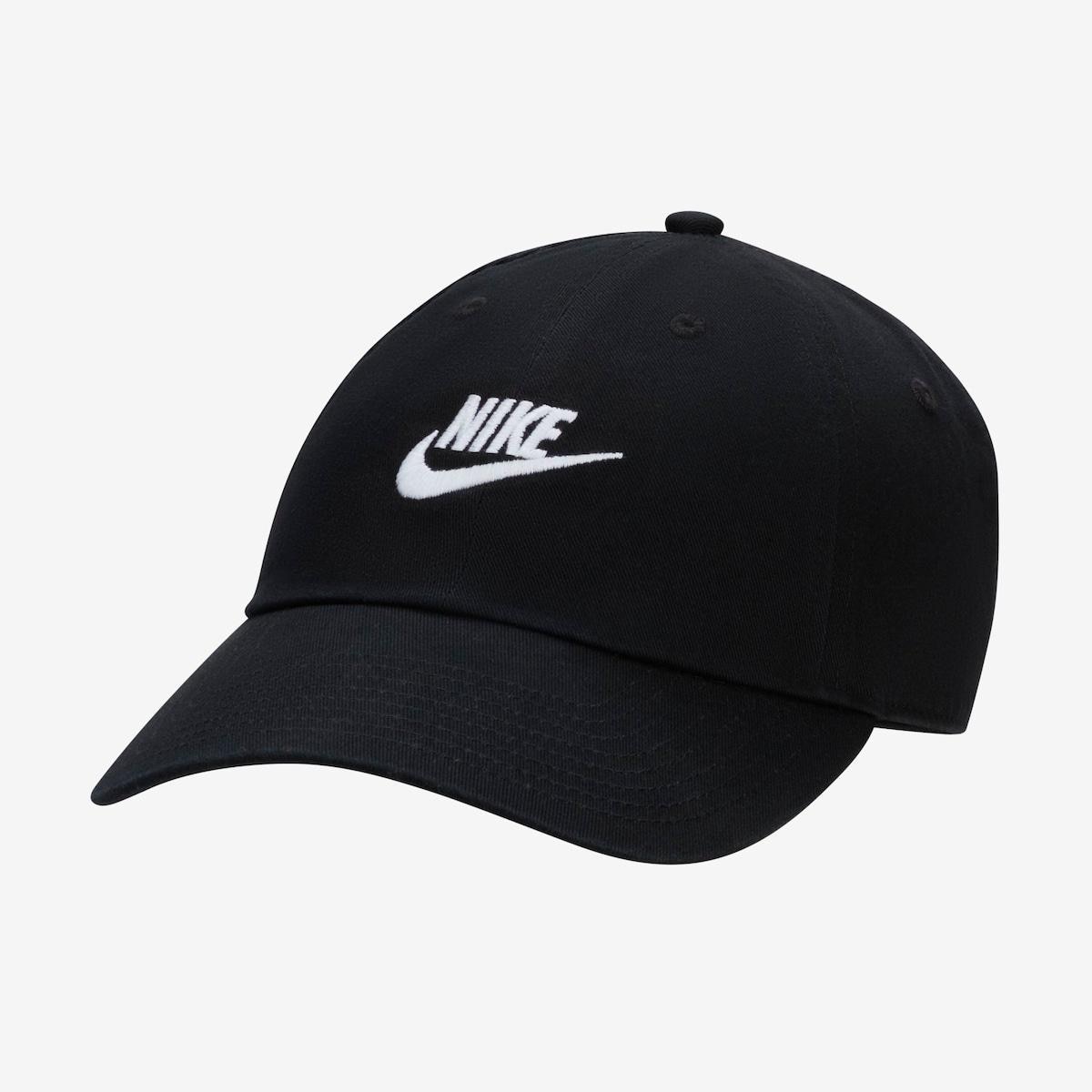 Bone Nike Club Unissex Preto Branco