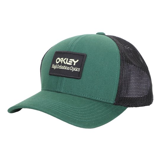 Boné Oakley Trucker Aba Curva Masculino - Verde Menor preço em Boné Oakley Trucker Aba Curva Masculino - Verde