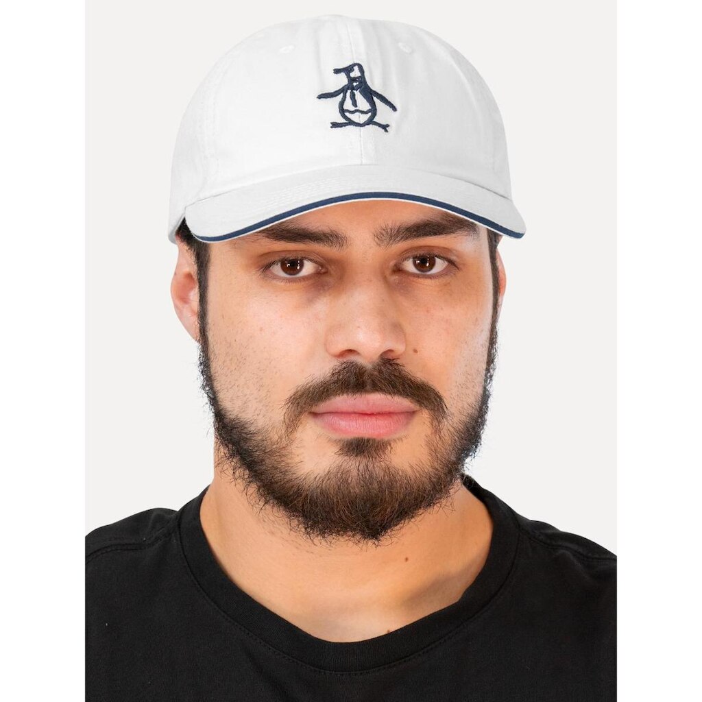 Boné Original Penguin Masculino Tradicional Bordado Branco