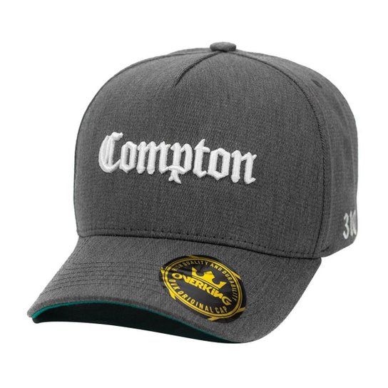 Boné Overking Aba Curva A-Frame Compton Cinza - Chumbo Menor preço em Boné Overking Aba Curva A-Frame Compton Cinza - Chumbo