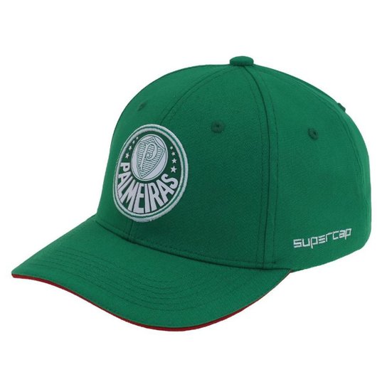 Boné Palmeiras SuperCap Aba Curva Símbolo Bordado Oficial - Verde Menor preço em Boné Palmeiras SuperCap Aba Curva Símbolo Bordado Oficial - Verde