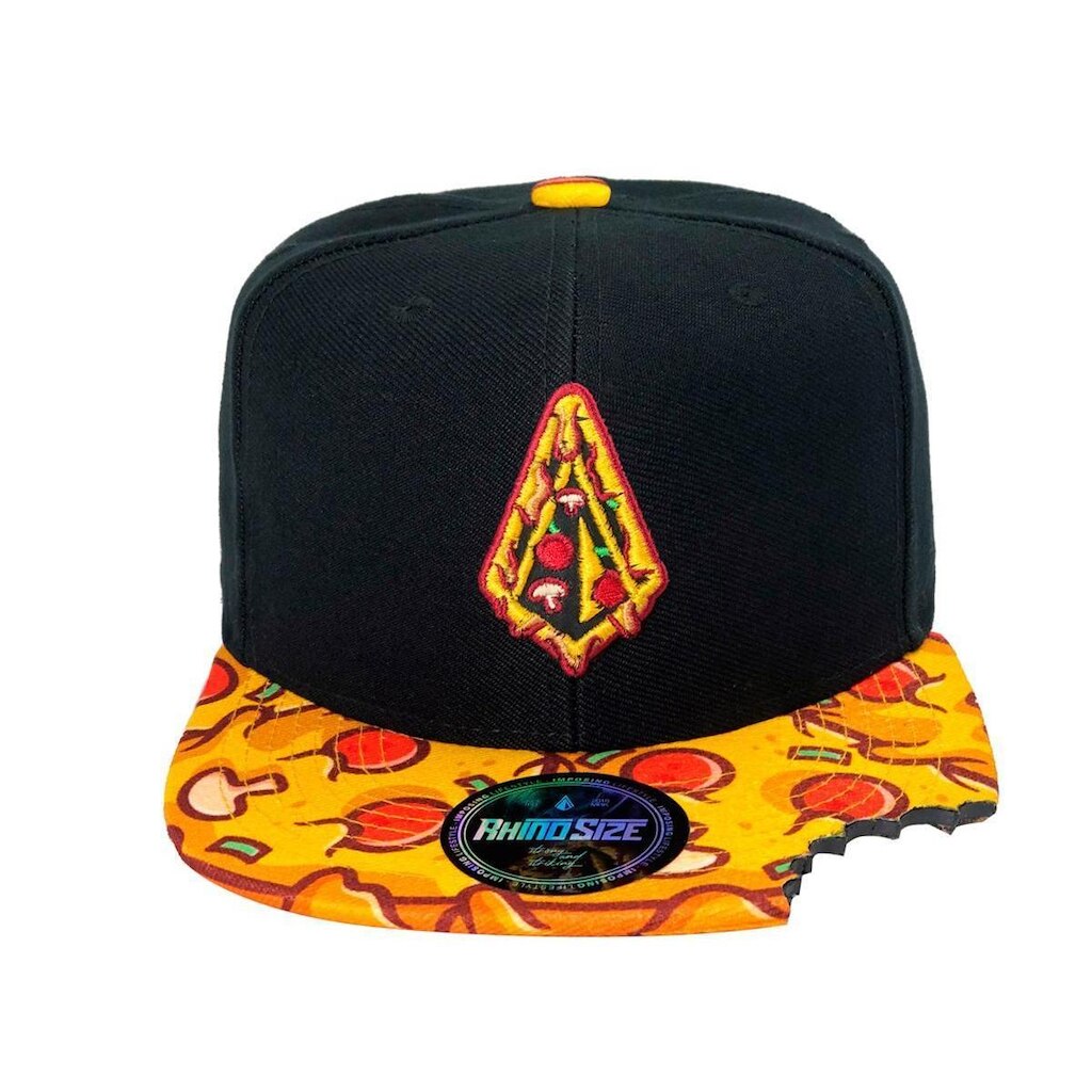 Boné Pizzaiolo Estampado Aba Reta Preto Rhs-493 Rhino Size