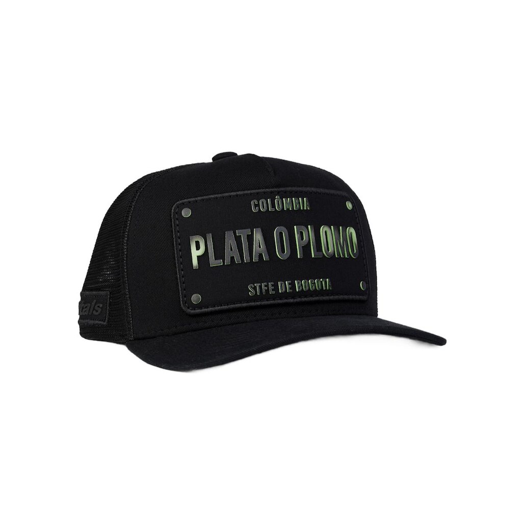 Boné Plata O Plomo Preto Tinta Mágica Verde