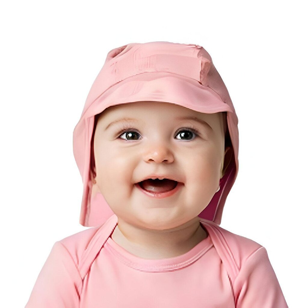 Boné Praia Bebê Proteção UV Rosa Prisma Up Baby
