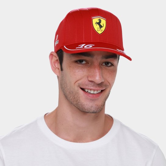 Boné Puma Aba Curva Ferrari Replica Leclerc Lc