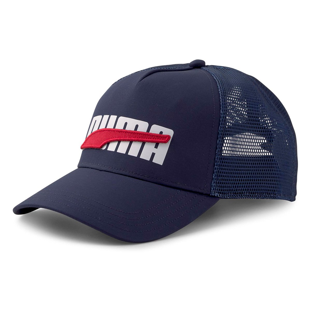 Boné Puma Aba Curva Snapback Trucker - Azul Escuro | Netshoes