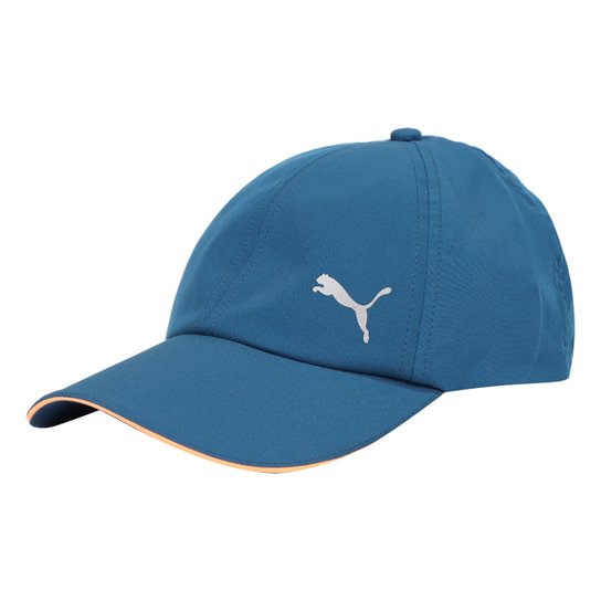 Boné Puma Aba Curva Strapback Ess Running - Azul Menor preço em Boné Puma Aba Curva Strapback Ess Running - Azul