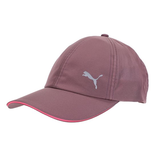 Boné Puma Aba Curva Strapback Ess Running - Roxo+Rosa Menor preço em Boné Puma Aba Curva Strapback Ess Running - Roxo+Rosa