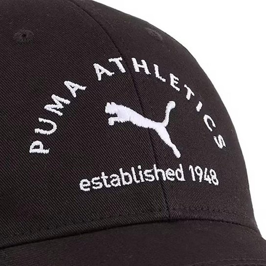 Boné Puma Baseball Class Ajustável Aba Curva Ajustável Preto