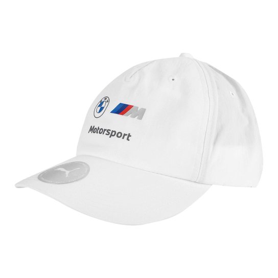 Boné Puma BMW MMS Aba Curva - Branco Menor preço em Boné Puma BMW MMS Aba Curva - Branco