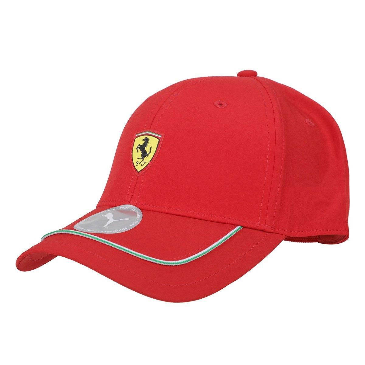 Boné Puma Ferrari Aba Curva Race Scudaria Menor preço em Boné Puma Ferrari Aba Curva Race Scudaria