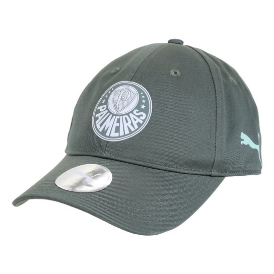 Boné Puma Palmeiras Aba Curva Snapback Treino 21/22 - Verde+Branco Menor preço em Boné Puma Palmeiras Aba Curva Snapback Treino 21/22 - Verde+Branco