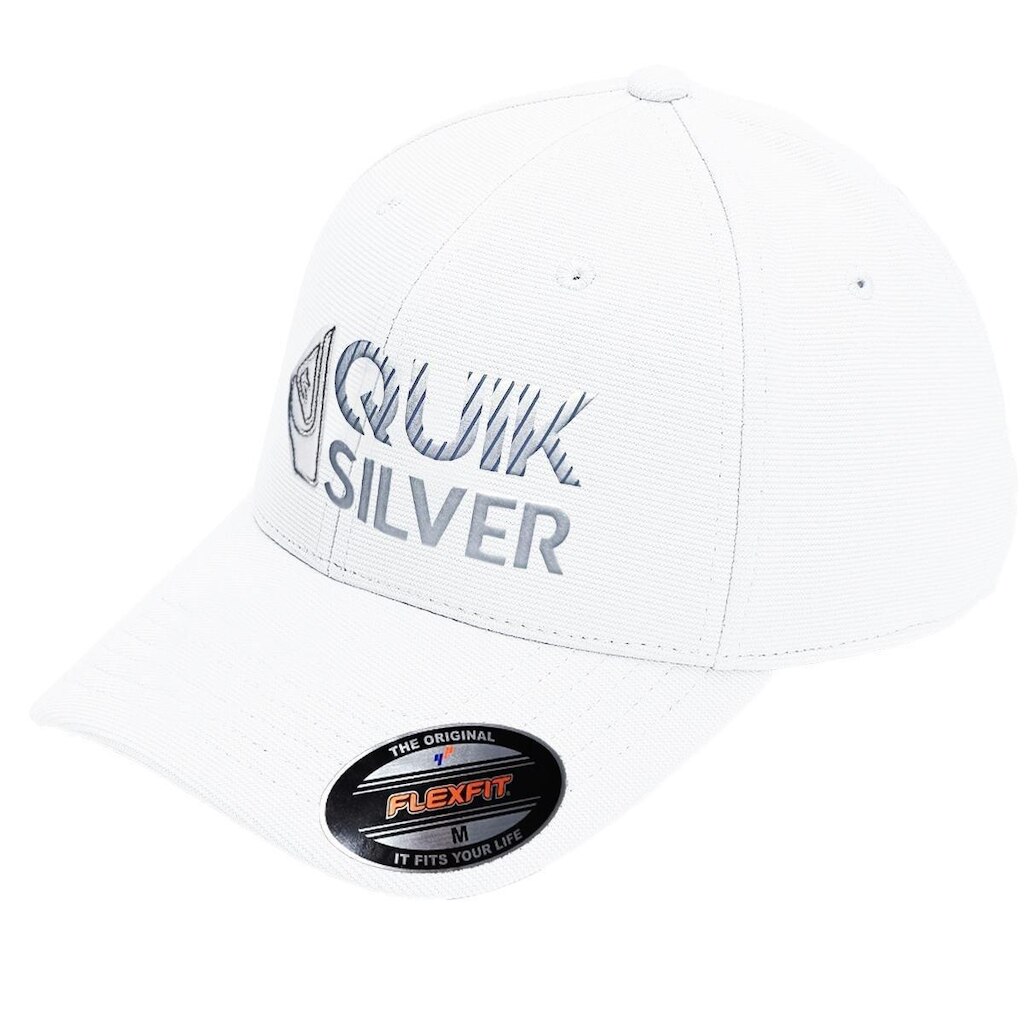 Boné Quiksilver Silver Transfer Emb White