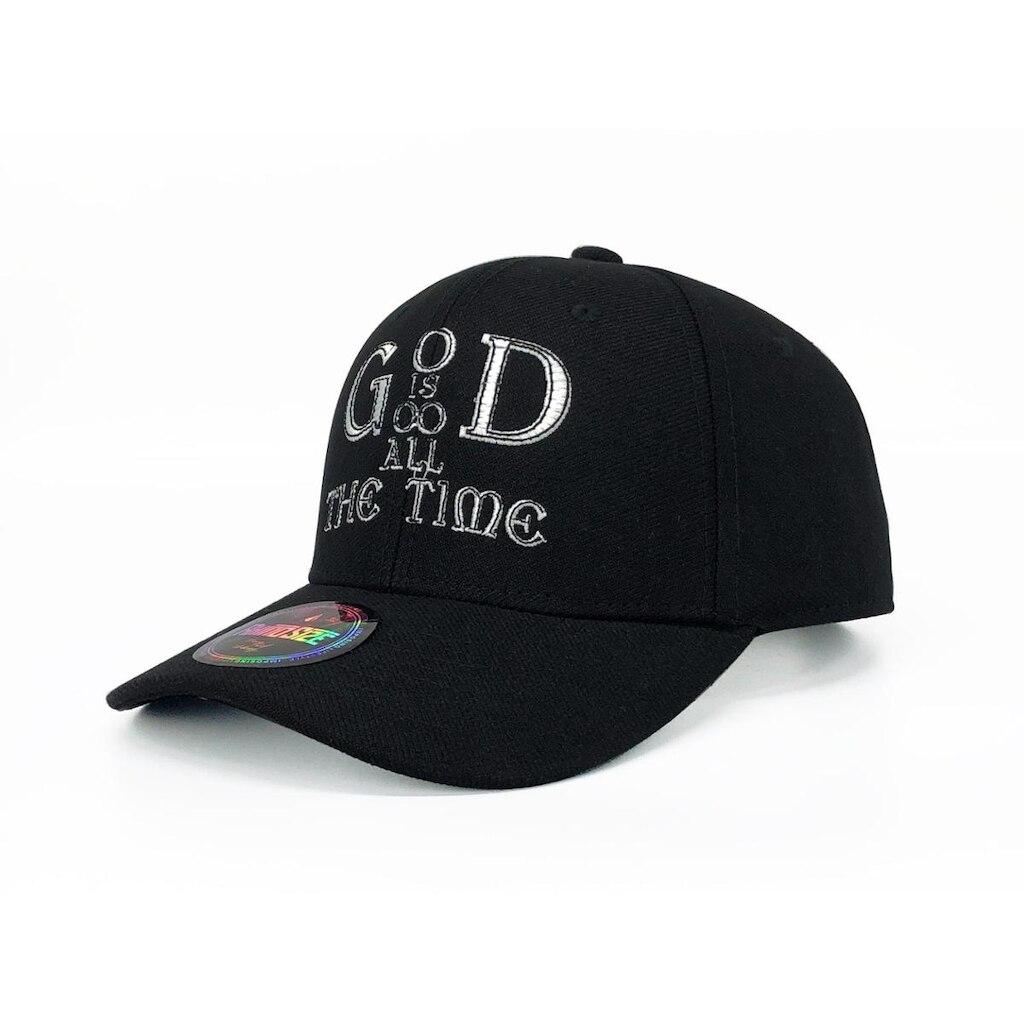 Boné Rhino Size God Is Good Preto Aba Curva