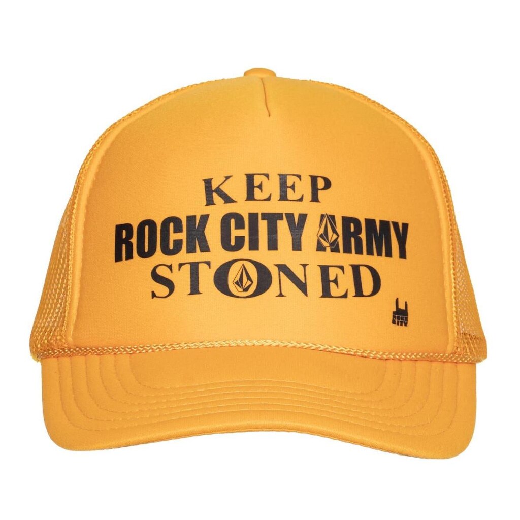 Boné Rock City X Volcom Keep Stoned Amarelo