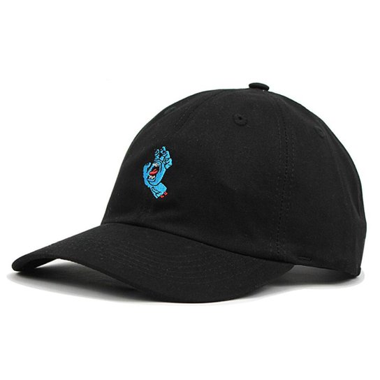 Boné Santa Cruz Dad Hat Screaming Hand Preto - Preto Menor preço em Boné Santa Cruz Dad Hat Screaming Hand Preto - Preto