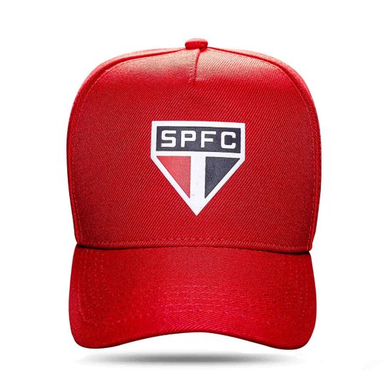 Boné São Paulo Fc - Cinco Pontas Snapback - Blck Brasil - Vermelho Menor preço em Boné São Paulo Fc - Cinco Pontas Snapback - Blck Brasil - Vermelho