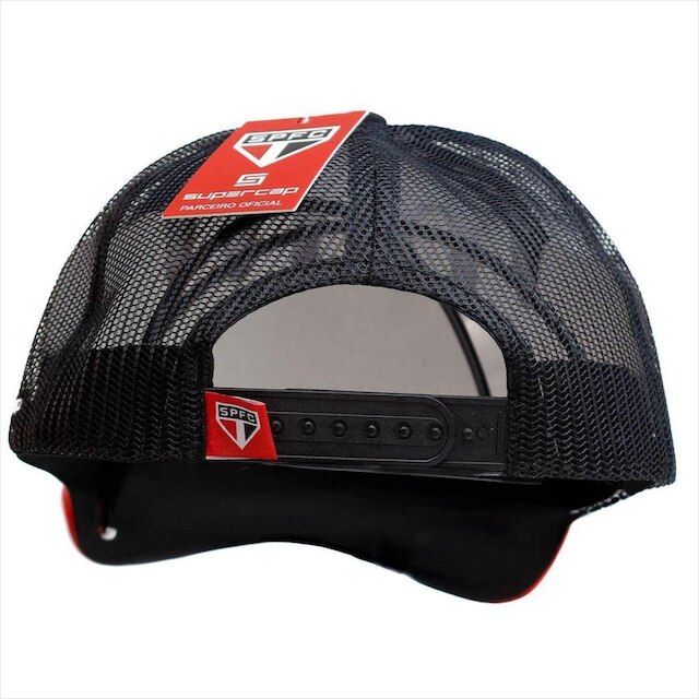 Boné São Paulo FC Trucker Supercap Oficial Branco