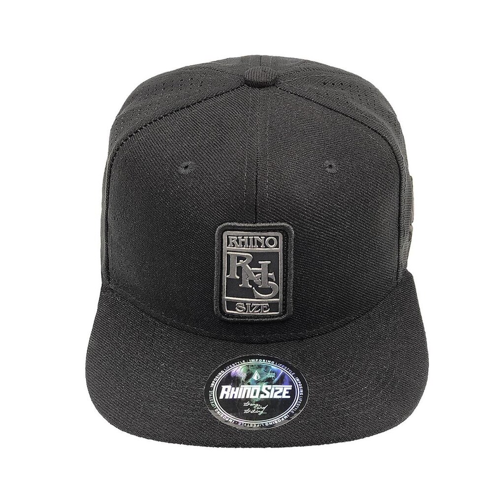 Boné Snapback Dark Aba Reta Preto Rhs-179 Rhino Size