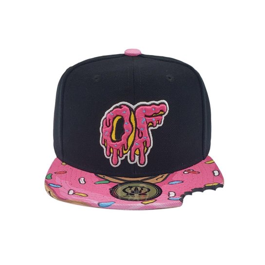 Bone Snapback Rhino Size Aba Reta - Preto Menor preço em Bone Snapback Rhino Size Aba Reta - Preto