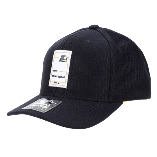 Boné Starter Aba Curva Snapback The OG - Preto Menor preço em Boné Starter Aba Curva Snapback The OG - Preto