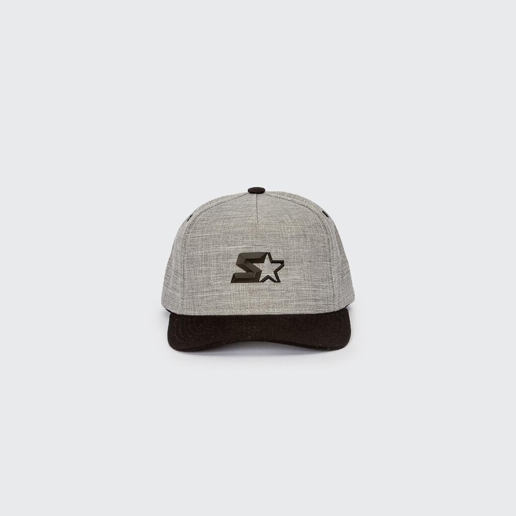 Boné Starter Aba Curvada Snapback Cinza/Preto Único