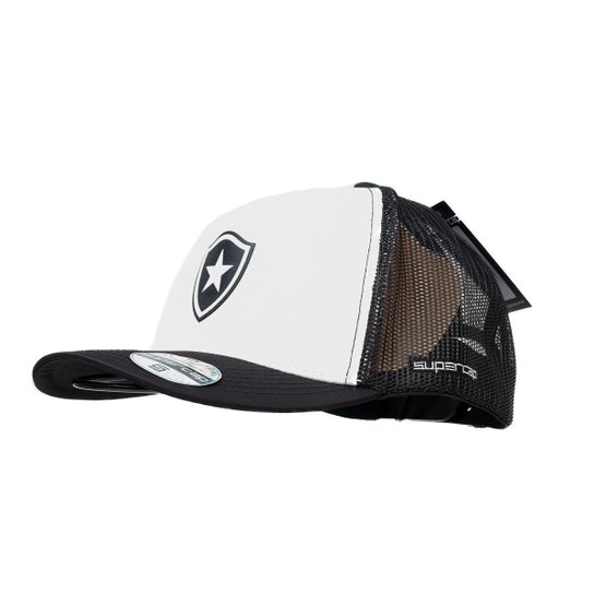 Boné Supercap Botafogo Trucker Silk Frontal Escudo Microsatim