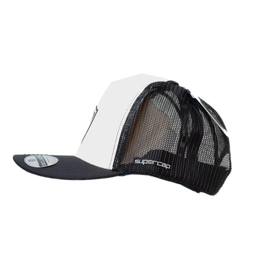 Boné Supercap Botafogo Trucker Silk Frontal Escudo Microsatim