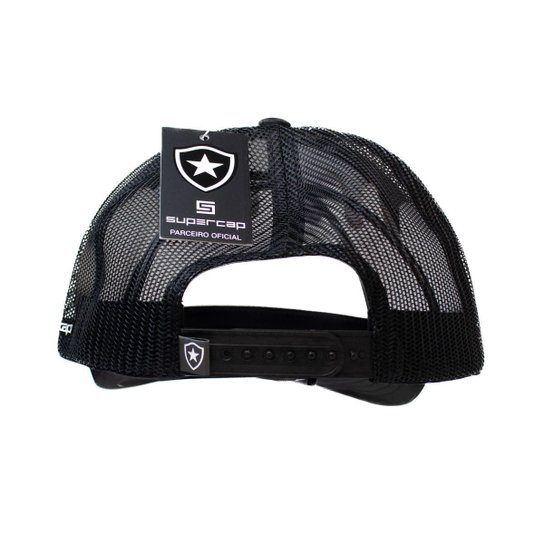 Boné Supercap Botafogo Trucker Silk Frontal Escudo Microsatim