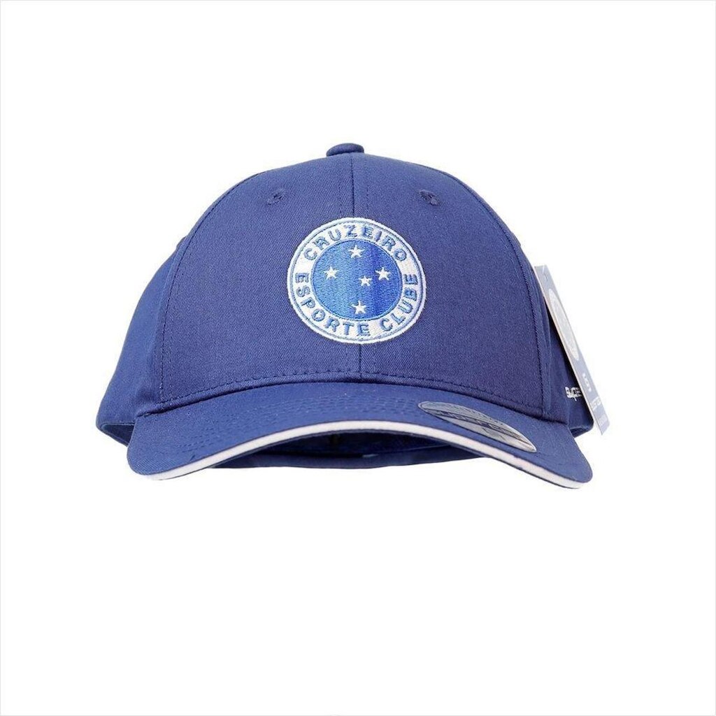 Boné Supercap Cruzeiro Bordado Frontal - Azul Marinho