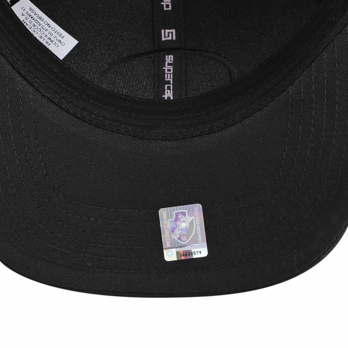 Boné SuperCap Vasco Patch Silk Bordado Frontal Dora E Tela - 3