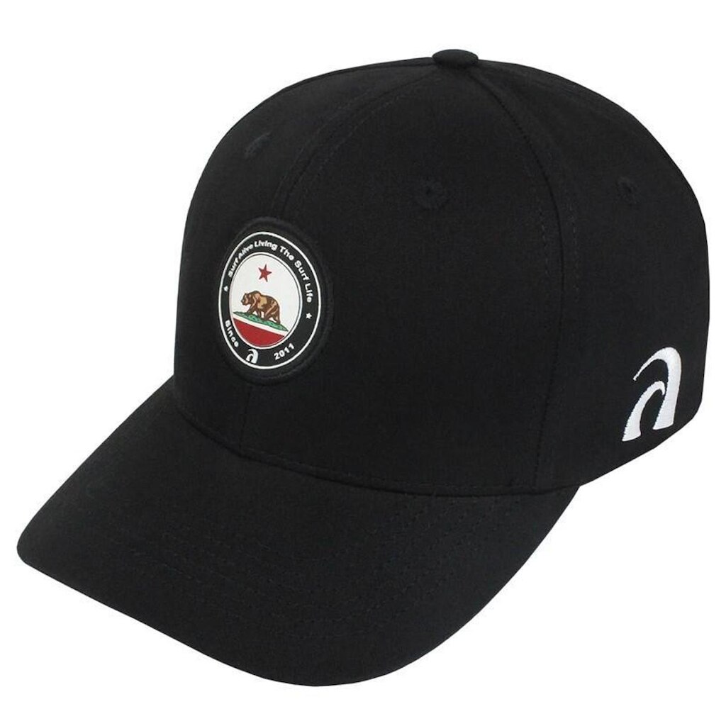 Boné Surf Alive California Republic Preto