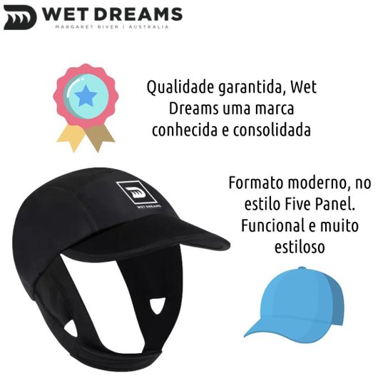 Boné Surf com Presilha Proteção UV +50 Wet Dreams Five Panel