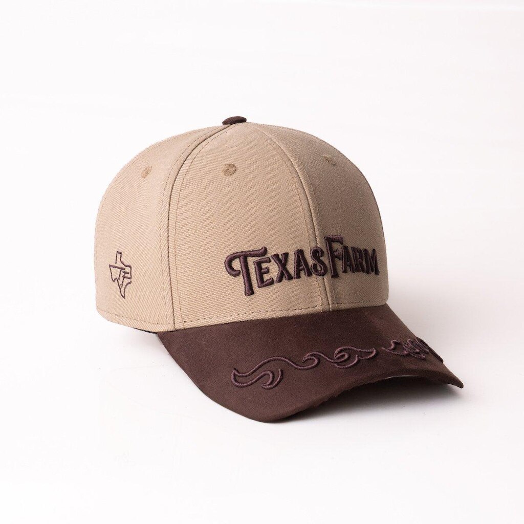BONE TEXAS FARM - CURVE - TF1071 - BEGE/ MARROM CAFE ÚNICO