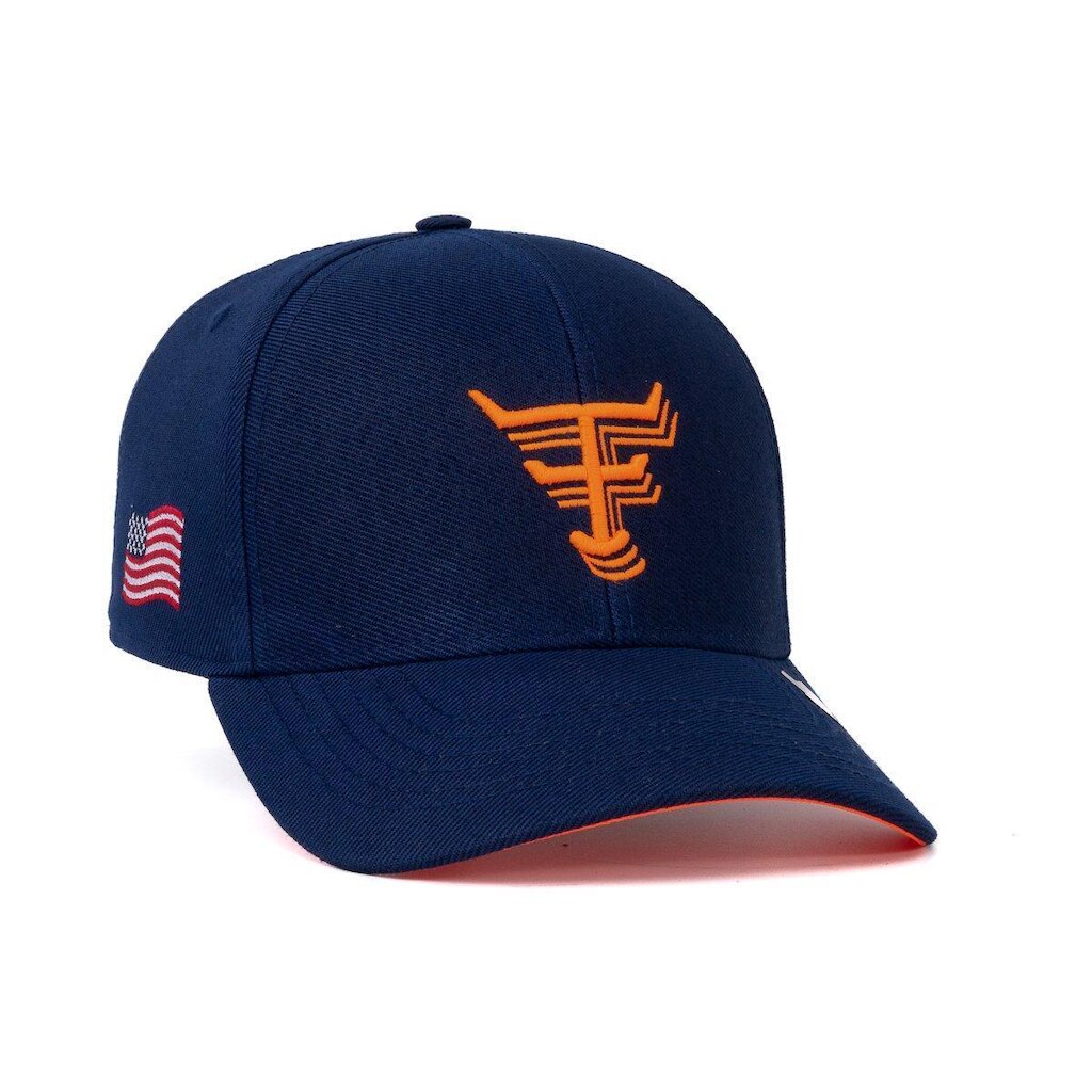 BONE TEXAS FARM - NEW TEXAS - TF690 - AZUL MARINHO/ LARANJA NEON Único