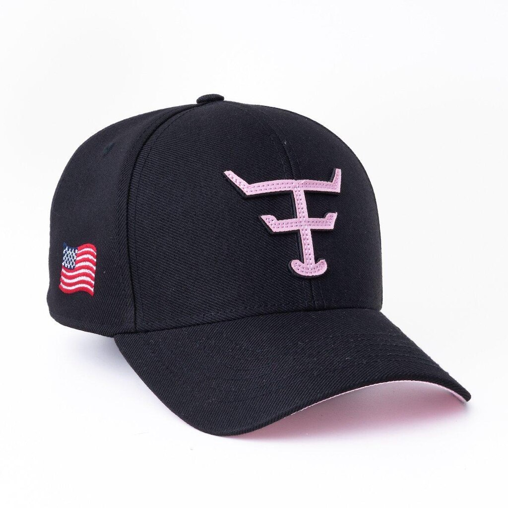 BONE TEXAS FARM - TF672 - PRETO/ ROSA BEBE ÚNICO