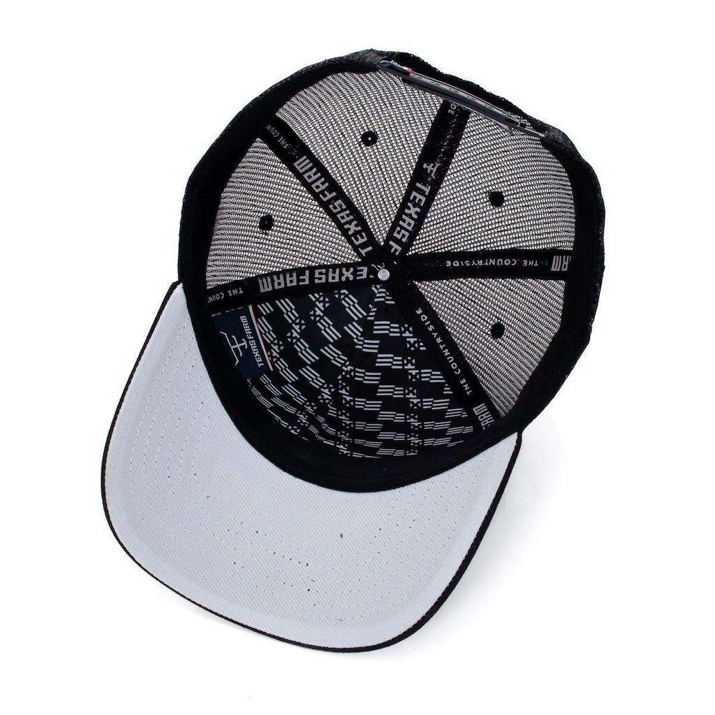 BONÉ TEXAS FARM - TF808 - PRETO/ BRANCO Único