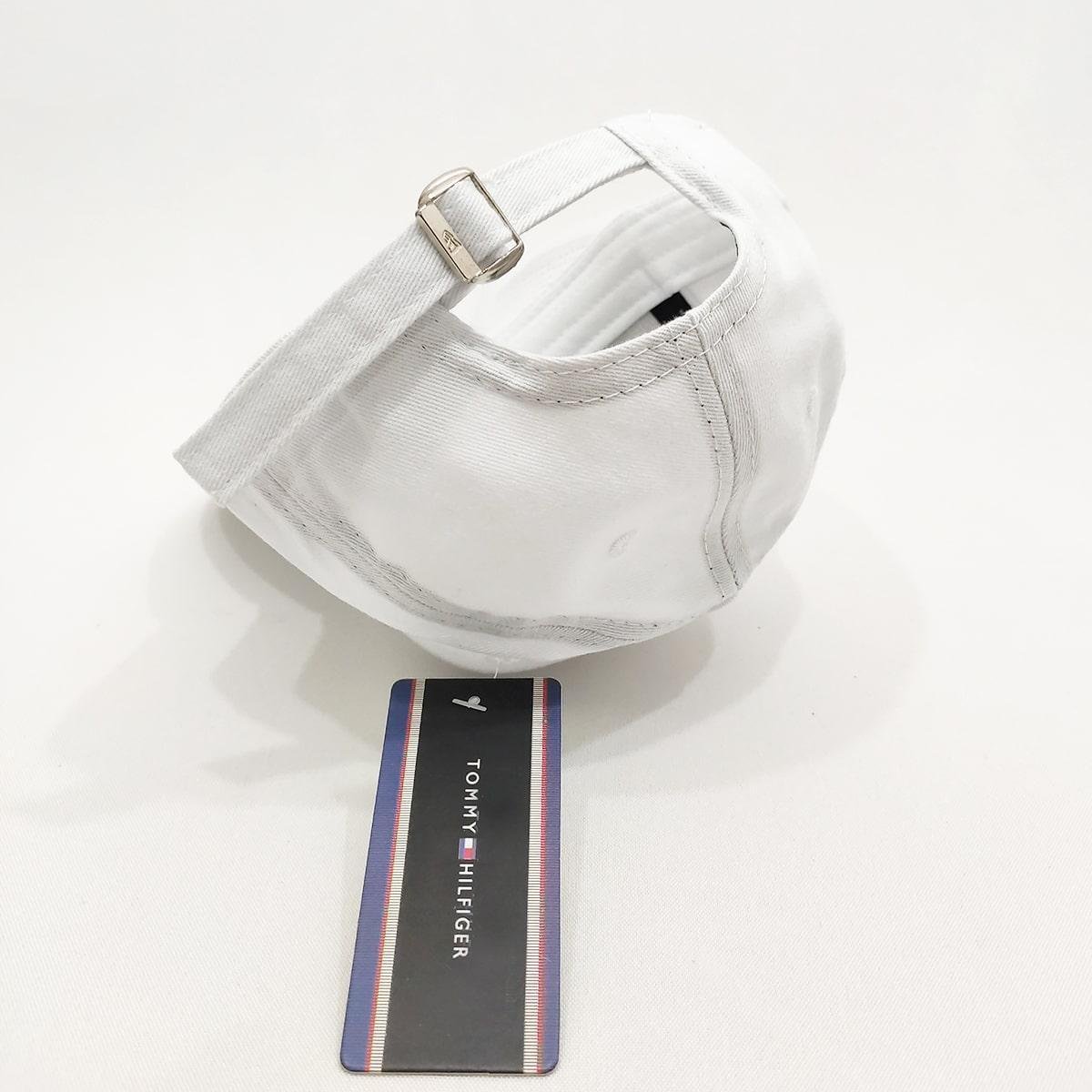 Boné Tommy Hilfiger Aba Curva Com Regulagem Strapback - Branco | Netshoes