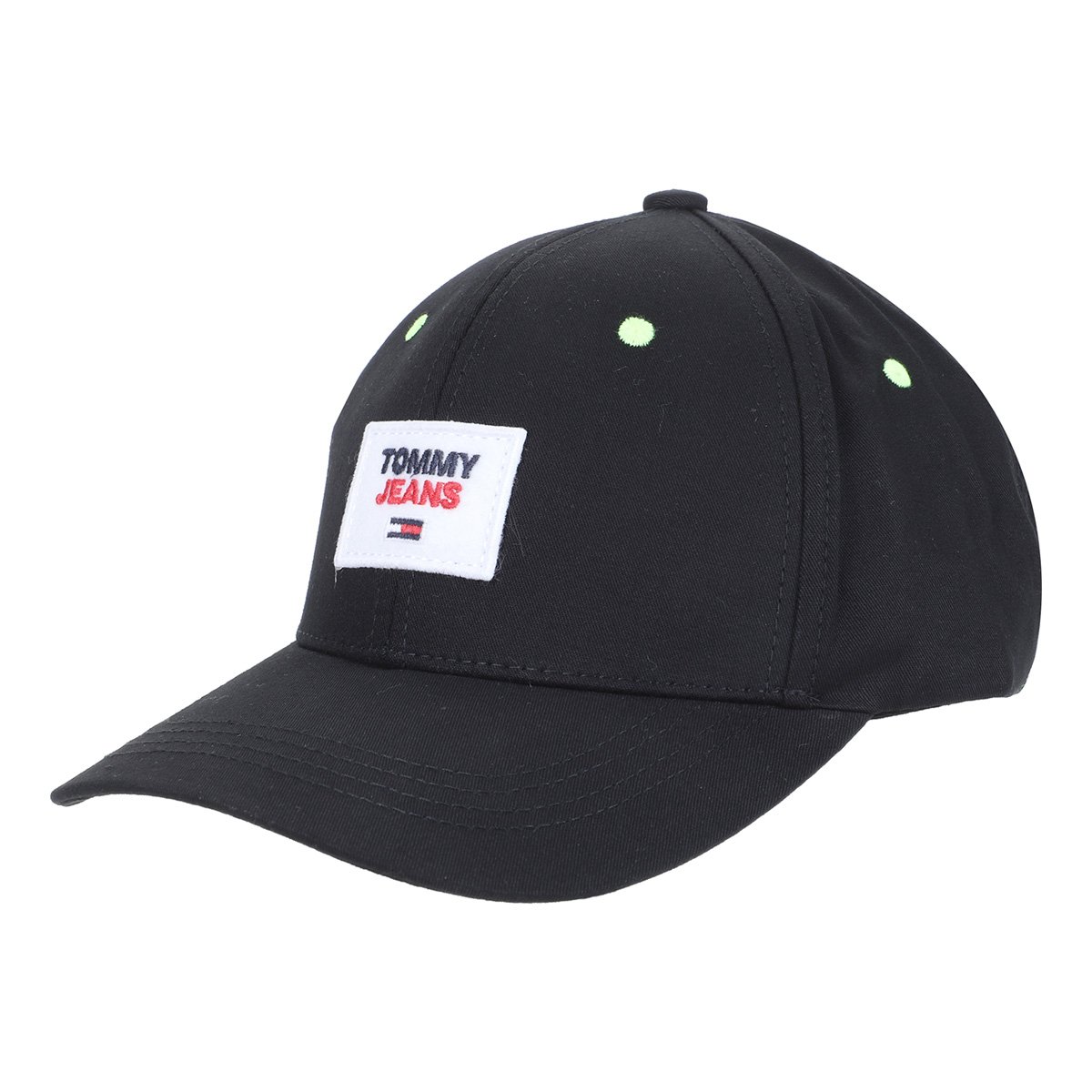 Boné Tommy Hilfiger Aba Curva Snapback Logo Masculino - Preto | Netshoes